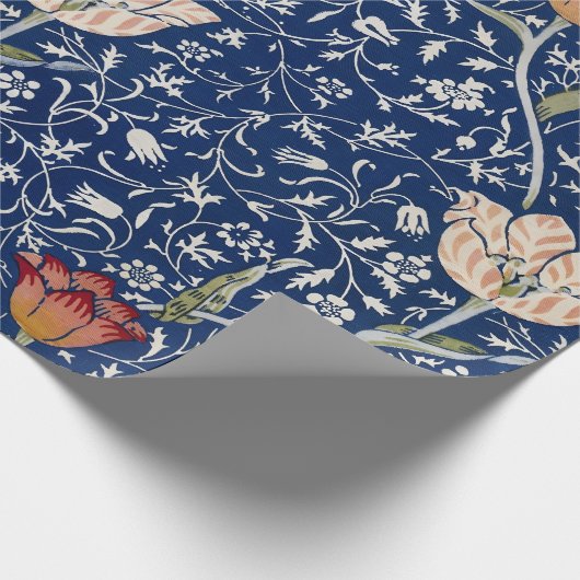 William Morris Medway Blue Floral Geschenkpapier (Ecke)