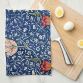 William Morris Medway Blue Floral Geschirrtuch (Viertel Falte)
