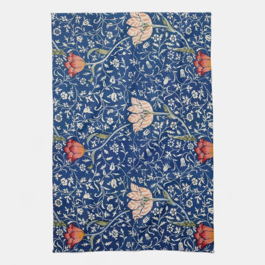 William Morris Medway Blue Floral Geschirrtuch (Vertikal)