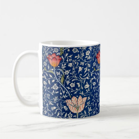 William Morris Medway Blue Floral Kaffeetasse (Links)