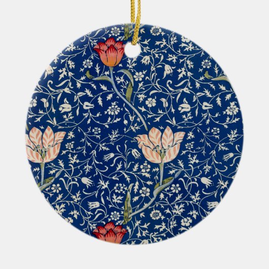 William Morris Medway Blue Floral Keramik Ornament (Vorne)