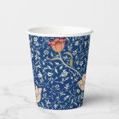 William Morris Medway Blue Floral Pappbecher (Rückseite)