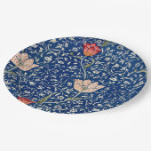 William Morris Medway Blue Floral Pappteller (Schrägansicht)