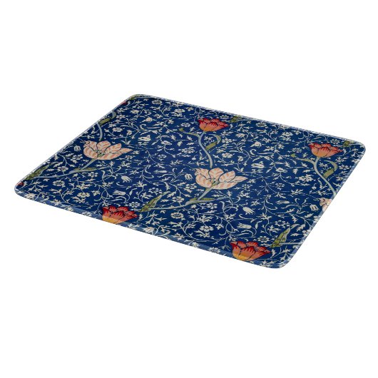 William Morris Medway Blue Floral Schneidebrett (Ecke)
