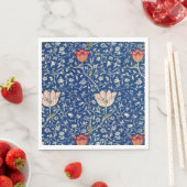 William Morris Medway Blue Floral Serviette (Beispiel)