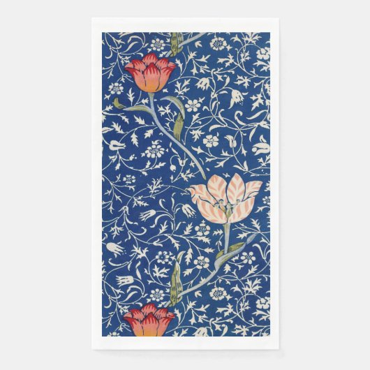 William Morris Medway Blue Floral Serviette (Vorderseite)
