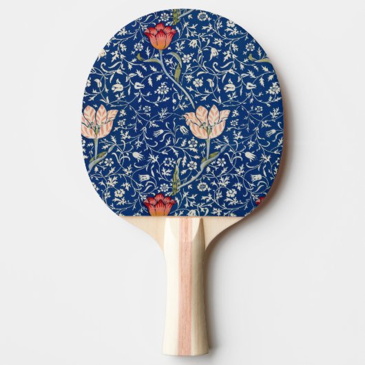 William Morris Medway Blue Floral Tischtennis Schläger (Vorderseite)