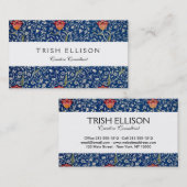 William Morris Medway Blue Floral Visitenkarte (Vorne/Hinten)