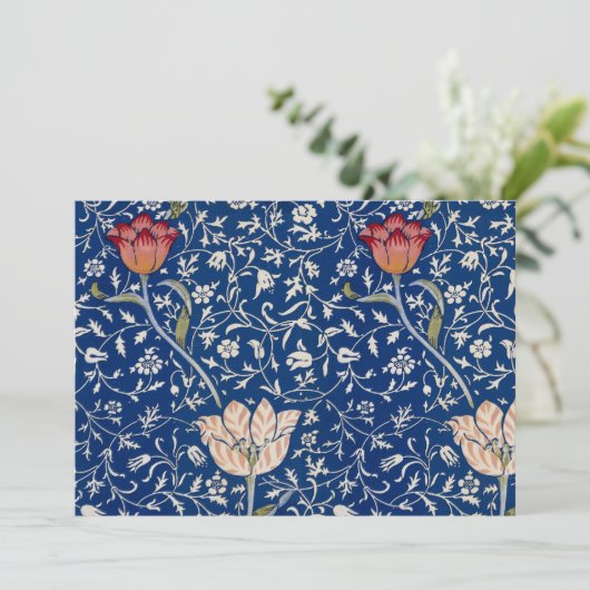 William Morris Medway Pattern Einladung (Stehend Vorderseite)