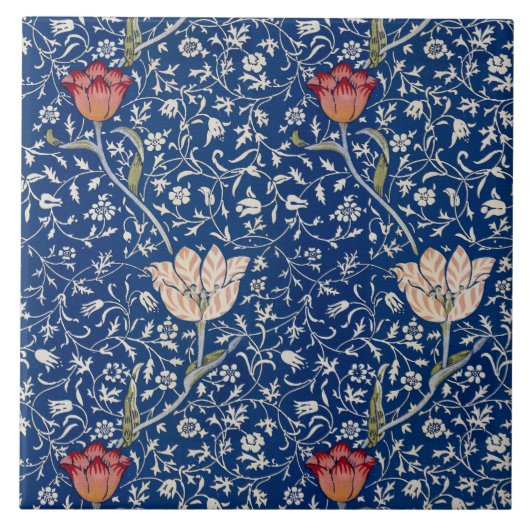 William Morris Medway Pattern Fliese (Vorderseite)