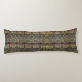 William Morris Medway, White Red and Green Floral Seitenschläferkissen (Rückseite)