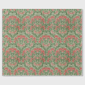 William Morris Michaelmas Daisy Blume Pink Green Geschenkpapier (Flach)