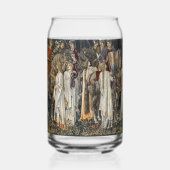 William Morris mittelalterliches Ritter-Teppichdes Dosenglas (Rückseite)