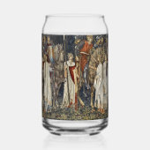 William Morris mittelalterliches Ritter-Teppichdes Dosenglas (Rechts)