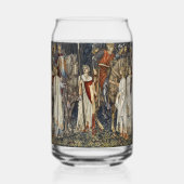 William Morris mittelalterliches Ritter-Teppichdes Dosenglas (Links)