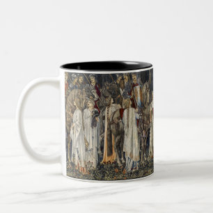 William Morris mittelalterliches Ritter-Teppichdes Zweifarbige Tasse