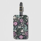 William Morris Mohn Botanical viktorianische Tapet Gepäckanhänger (Vorderseite Vertikal)