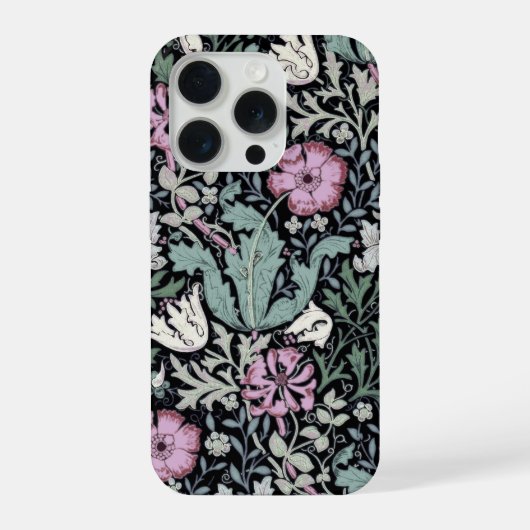 William Morris Mohn Botanical viktorianische Tapet iPhone Hülle (Rückseite)