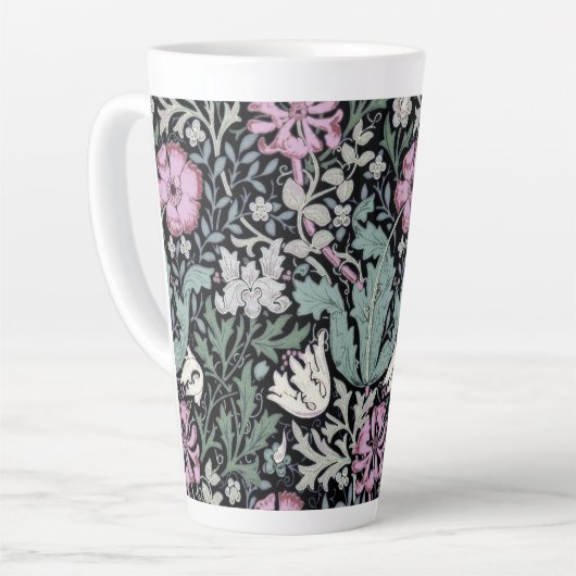 William Morris Mohn Botanical viktorianische Tapet Milchtasse (Linke Ecke)