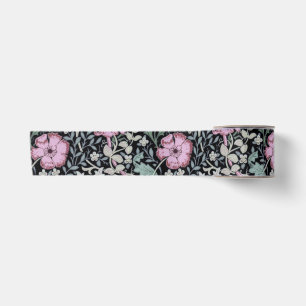 William Morris Mohn Botanical Viktorianisches Tape Satinband