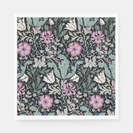 William Morris Mohn Botanical Viktorianisches Tape Serviette