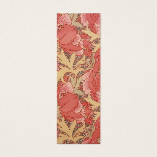 William Morris Mohnblumen Art Nouveau Muster (Vorderseite)