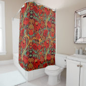 William Morris Mohnblumen Art Nouveau Muster Duschvorhang (Beispiel)