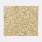 William Morris Mohnblumen-Blumentapete Fleecedecke (Vorderseite (Horizontal))