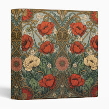 William Morris Mohnblumen im Art Nouveau Stil