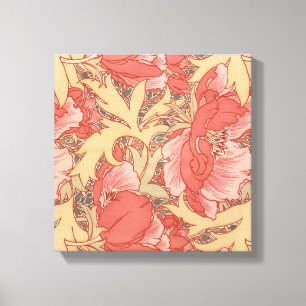 William Morris Mohnblumen im Art Nouveau Stil Leinwanddruck