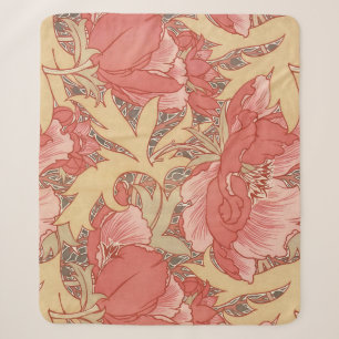 William Morris Mohnblumen im Art Nouveau Stil Sherpadecke