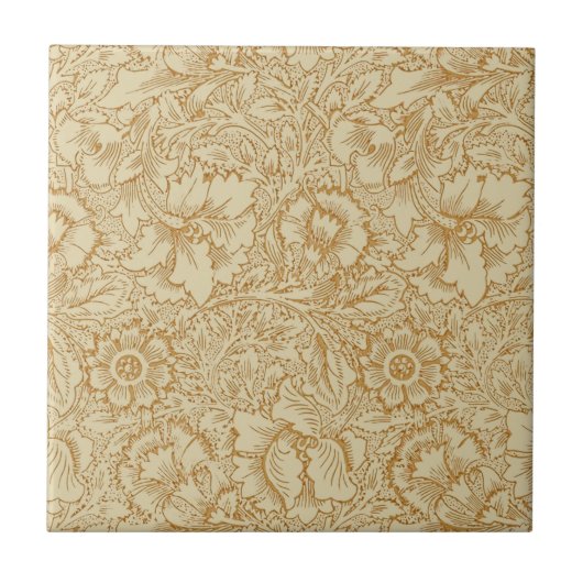 William Morris Mohnblumen Tapete Fliese (Vorderseite)