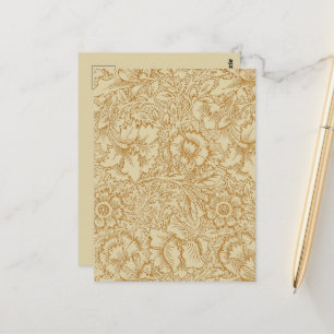 William Morris Mohnblumen Tapete Postkarte