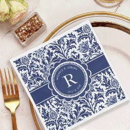 William Morris Monogram Serviette