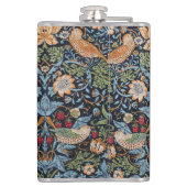 William Morris Monogram Strawberry Thief  Flachmann (Rückseite)