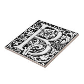 William Morris monogrammierter Buchstabe B Fliese (Seite)