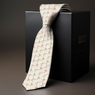 William Morris monogrammiertes Gartentulpen-Blumen Krawatte