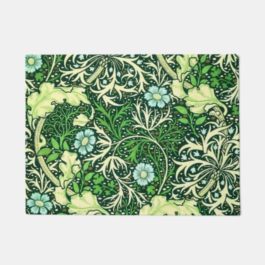 William Morris - Muster der grünen Algen Fußmatte (Vorderseite)