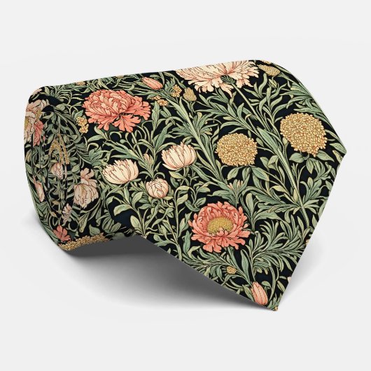William Morris Muster Krawatte (Gerollt)