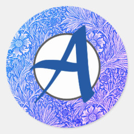 William Morris-Muster Runder Aufkleber