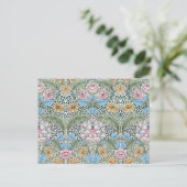 William Morris Myrten-Blumenmuster-Postkarte Postkarte (Stehend Vorderseite)