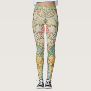 William Morris Myrtenblüten Blumen Botanik Leggings