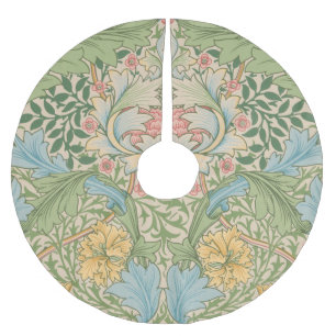 William Morris Myrtenblüten Blumen Botanik Polyester Weihnachtsbaumdecke