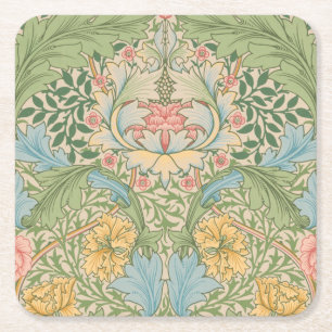 William Morris Myrtenblüten Blumen Botanik Rechteckiger Pappuntersetzer