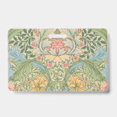 William Morris Myrtle Blume Floral Botanical Ausweis (Rückseite)