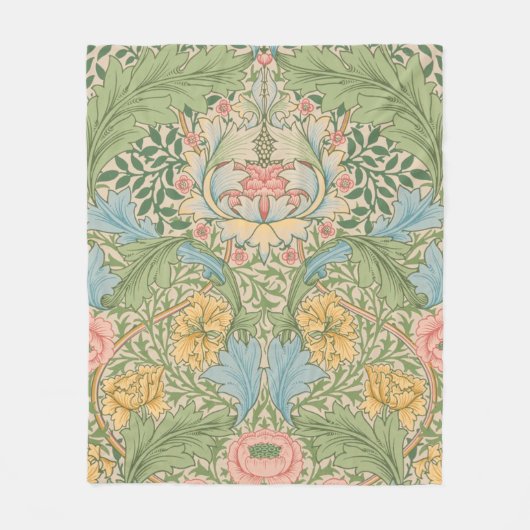 William Morris Myrtle Blume Floral Botanical Fleecedecke (Vorderseite)