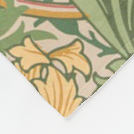 William Morris Myrtle Blume Floral Botanical Fleecedecke (Ecke)