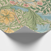 William Morris Myrtle Blume Floral Botanical Geschenkpapier (Ecke)