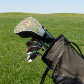 William Morris Myrtle Blume Floral Botanical Golf Headcover (In SItu)