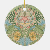 William Morris Myrtle Blume Floral Botanical Keramik Ornament (Hinten)